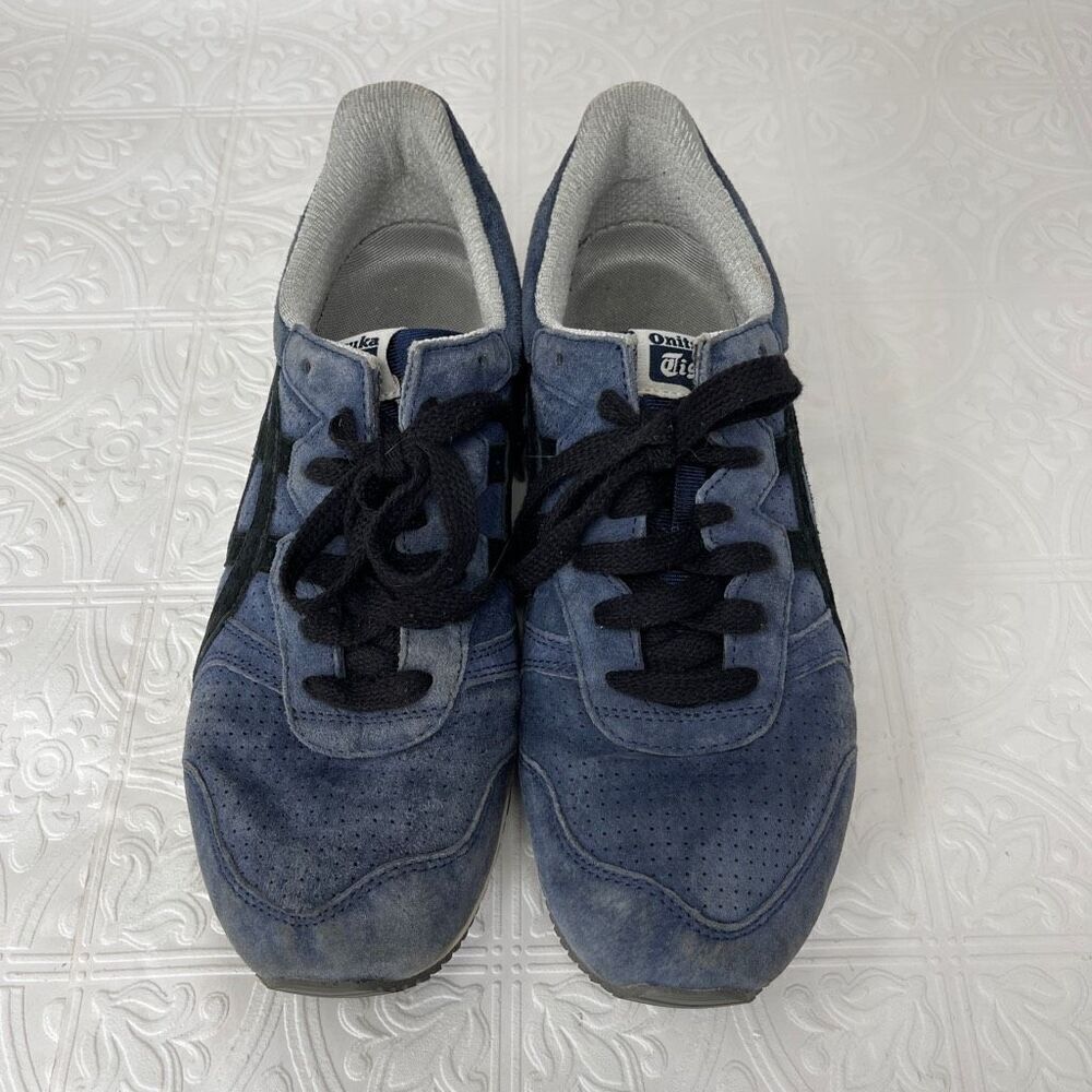 Asics Blue Onitsuka Tiger Stripes TIGER ALLY Sneakers Running Shoes Size 9.5